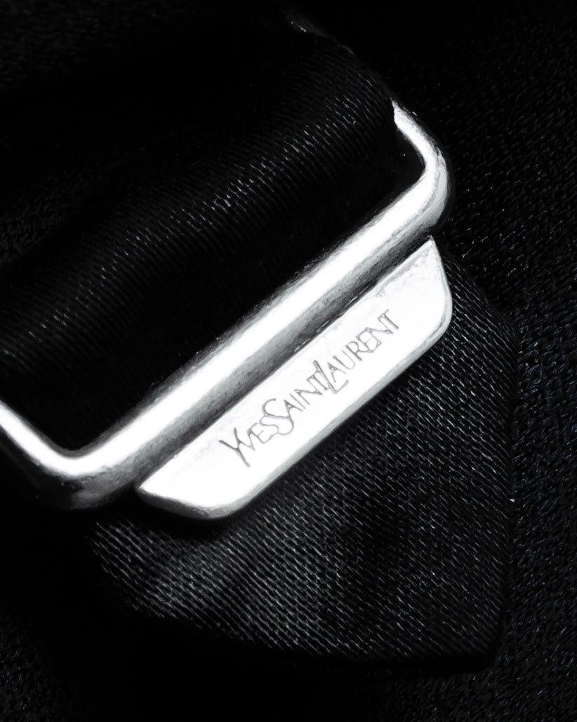 -SPECIAL- "YVES SAINT LAURENT rive gauche" 03 year Tom Ford period corset design long coat