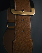 "HERMES" 1993 equestrian linked leather belt