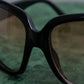 "Dior" Square frame logo engraved brown lens sunglasses