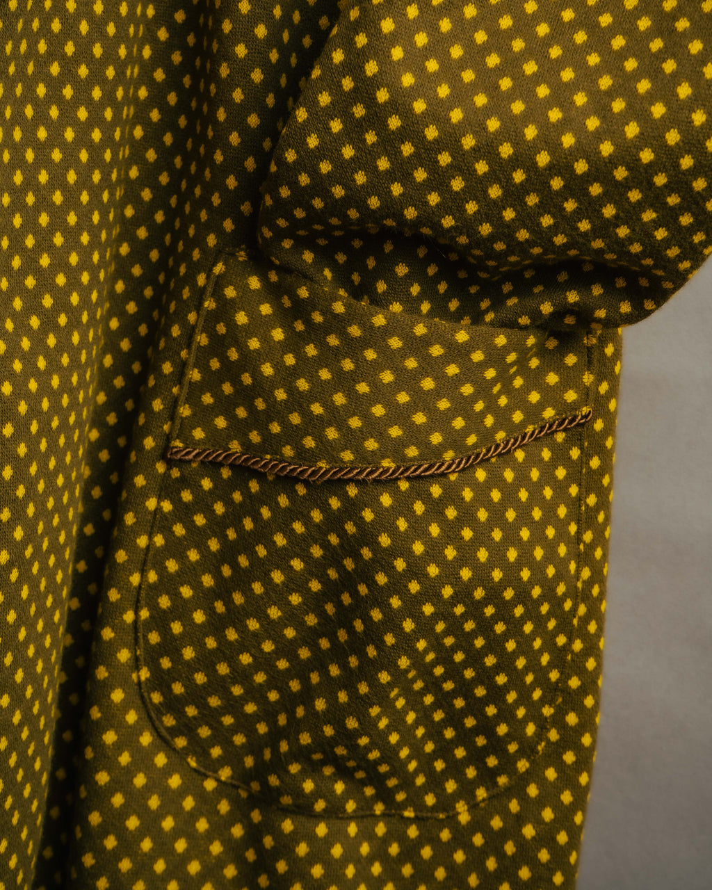 -MOOD Vintage Collections- 80’s Geometric pattern knit gown coat
