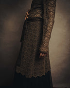 -SPECIAL- “VALENTINO ROMA” 1998-2008 Lace belted sheer coat dress