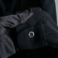 "PRADA" 100% silk bowtie design gathered shirt