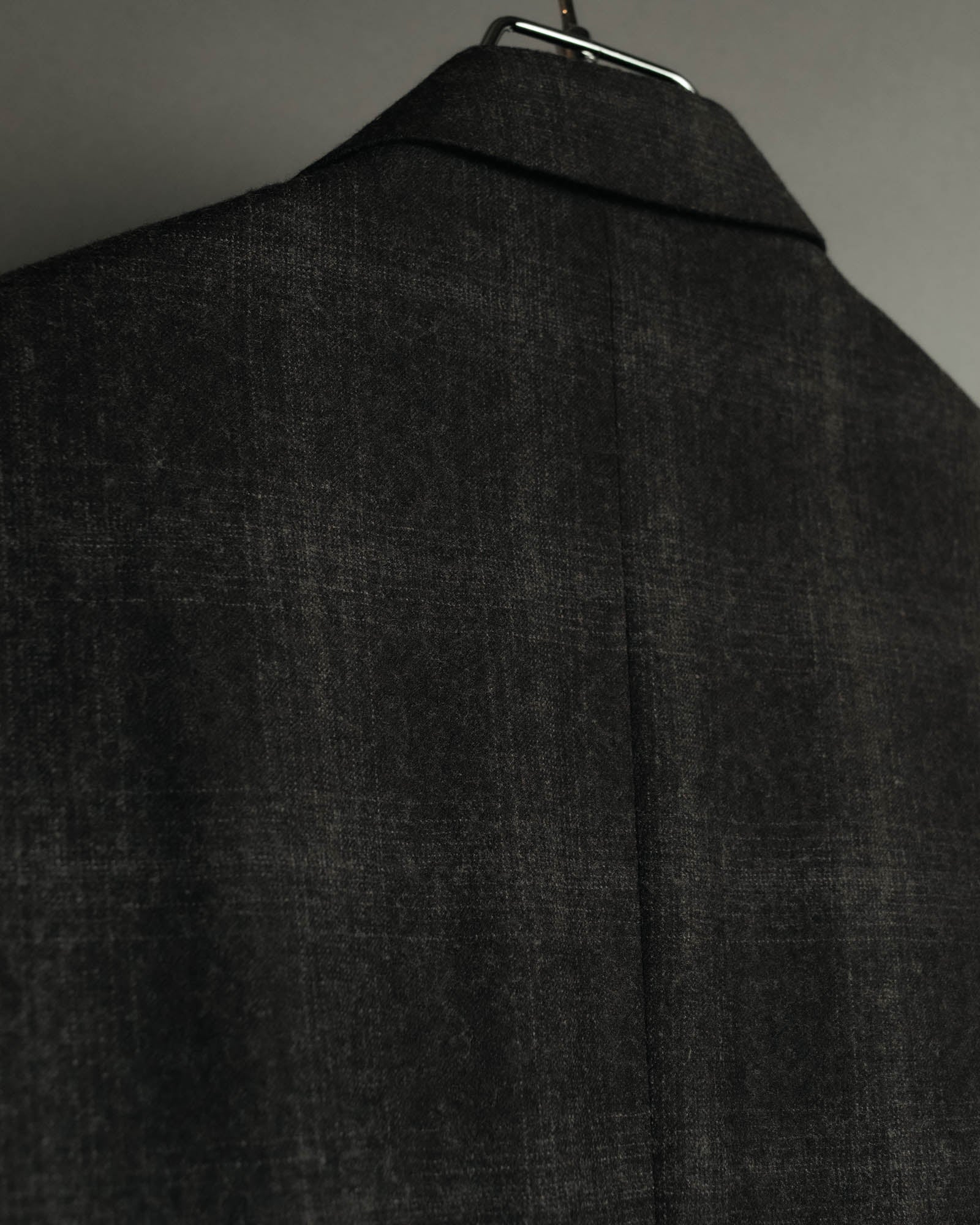 “PRADA” 90’s-00’s Wool cashmere checked tailored jacket