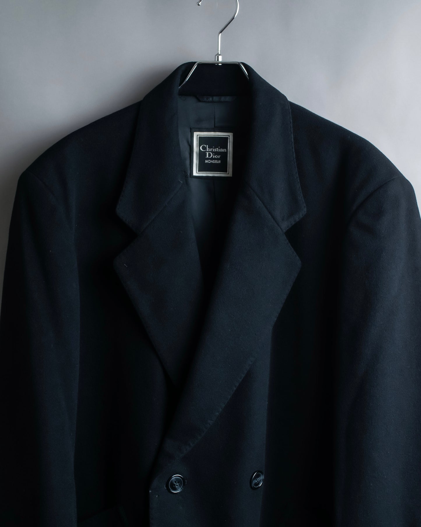 "CHRISTIAN DIOR MONSIEUR" 100% cashmere oversized tailored jacket