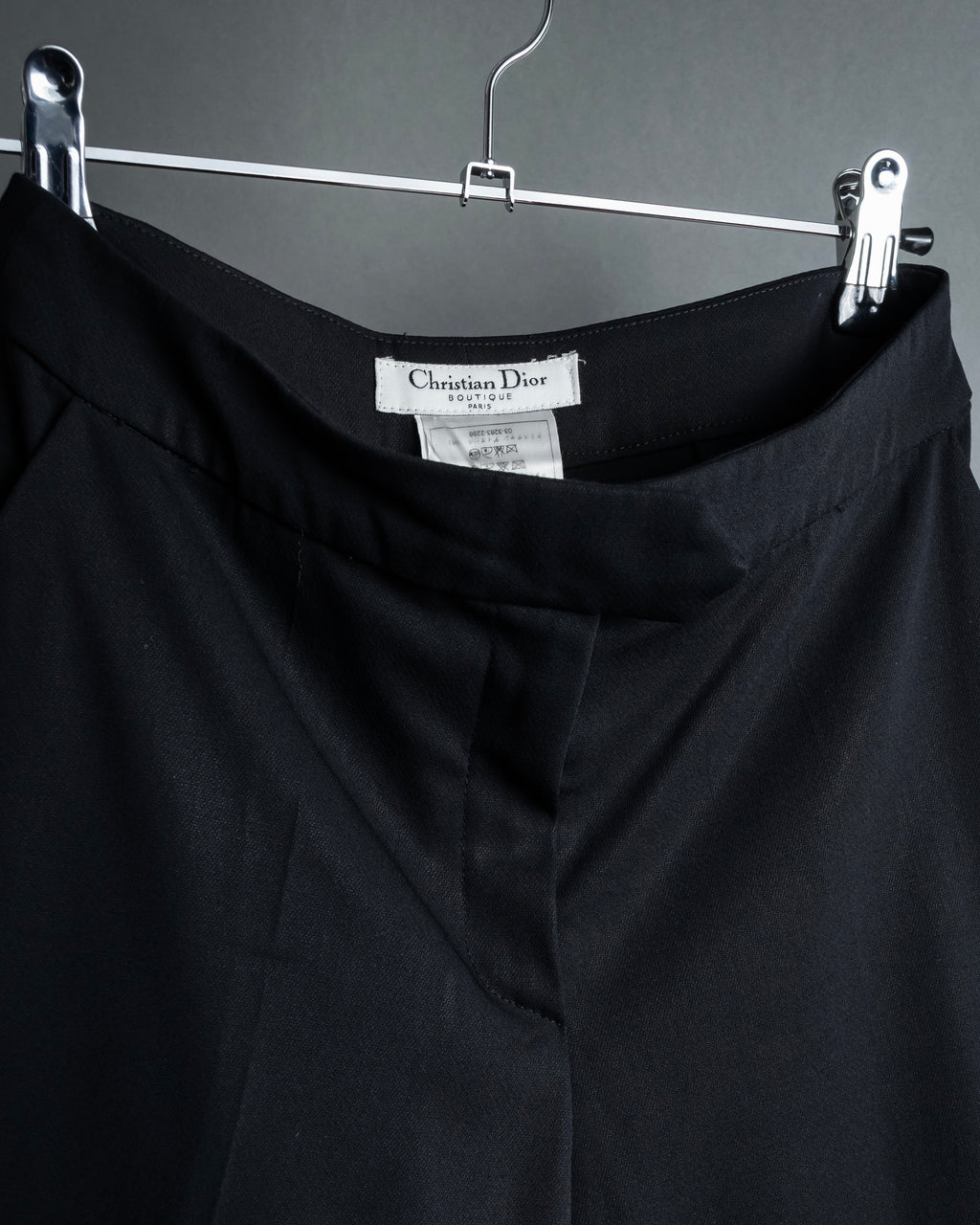 "Christian Dior Boutique Paris" Beautiful waistline wide silhouette Slacks