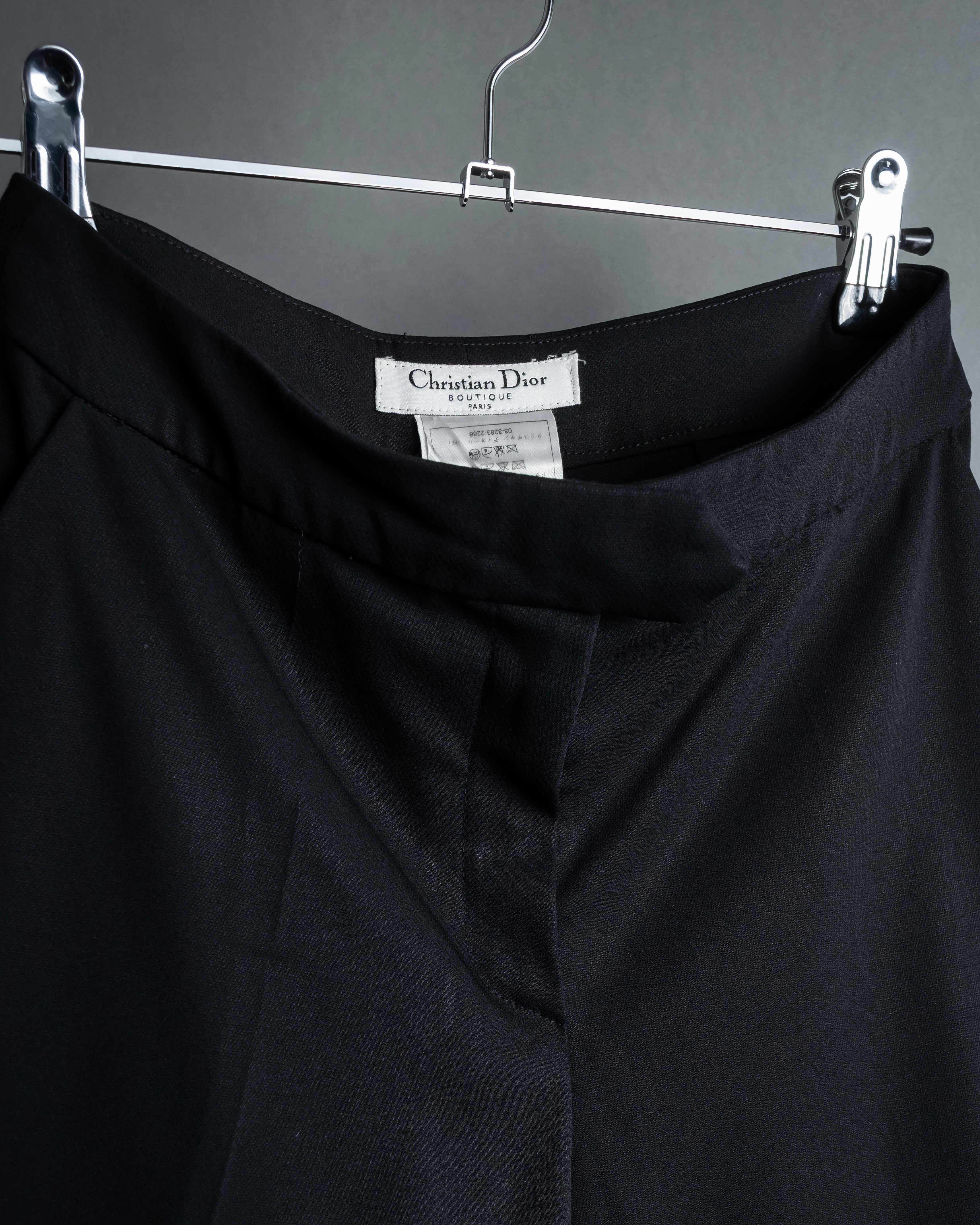 "Christian Dior Boutique Paris" Beautiful waistline wide silhouette Slacks