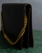 "Christian Dior" CD turn lock design chain shoulder bag
