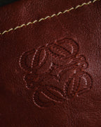 "LOEWE" 80’s bicolor nappa leather and suede shoulder bag