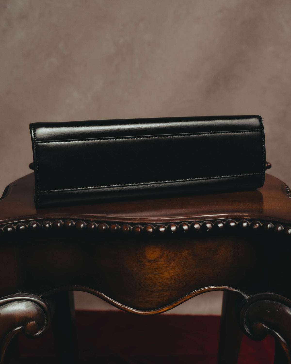 "CELINE" 70's-80's Structured leather top handle handbag