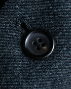 "COMME des GARCONS HOMME DEUX" Box silhouette heather grey tailored jacket