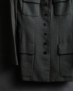 "Christian Dior" Flap pocket detail military tailored jacket