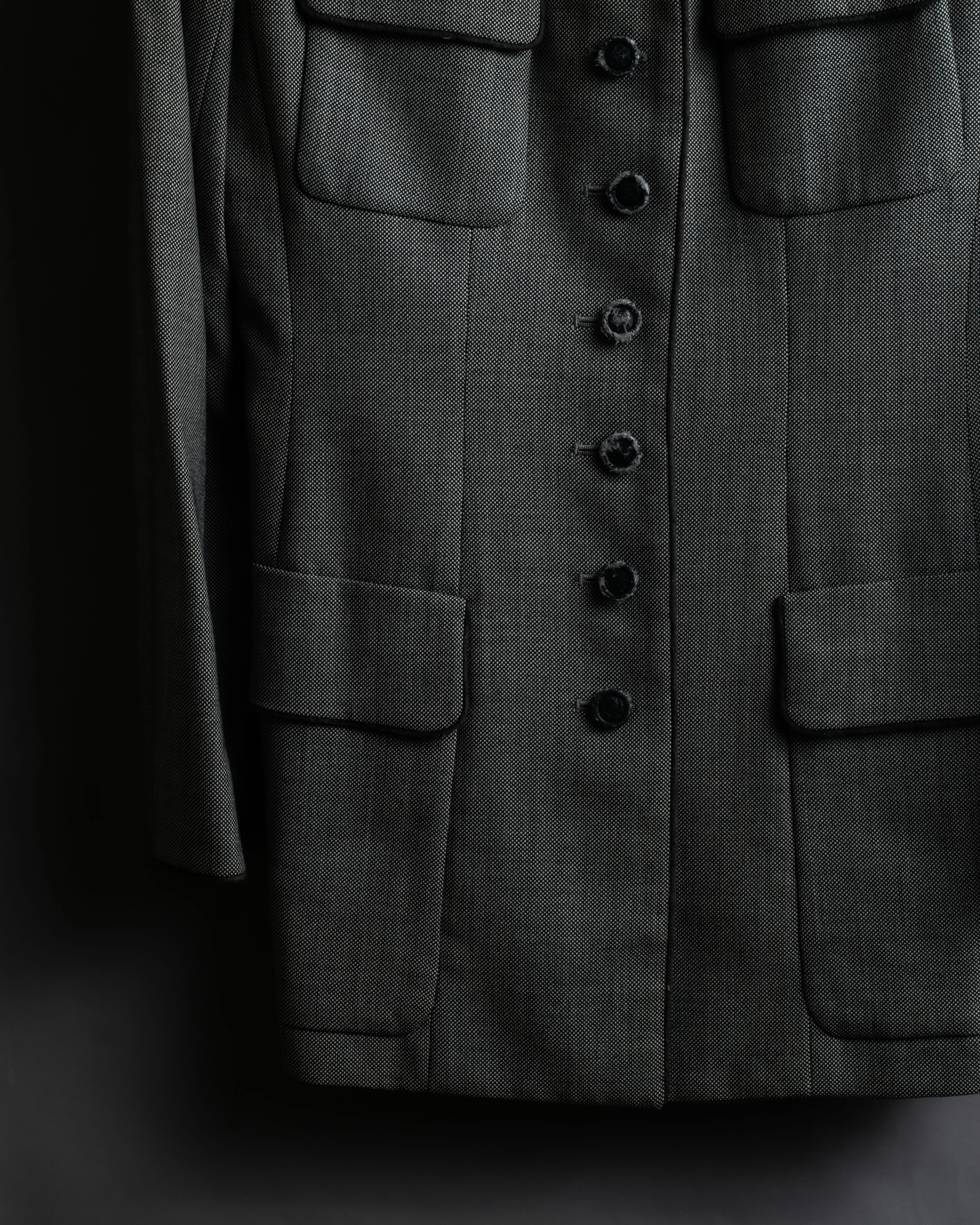 "Christian Dior" Flap pocket detail military tailored jacket
