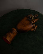 "GUCCI" Michele period lion head gold ring