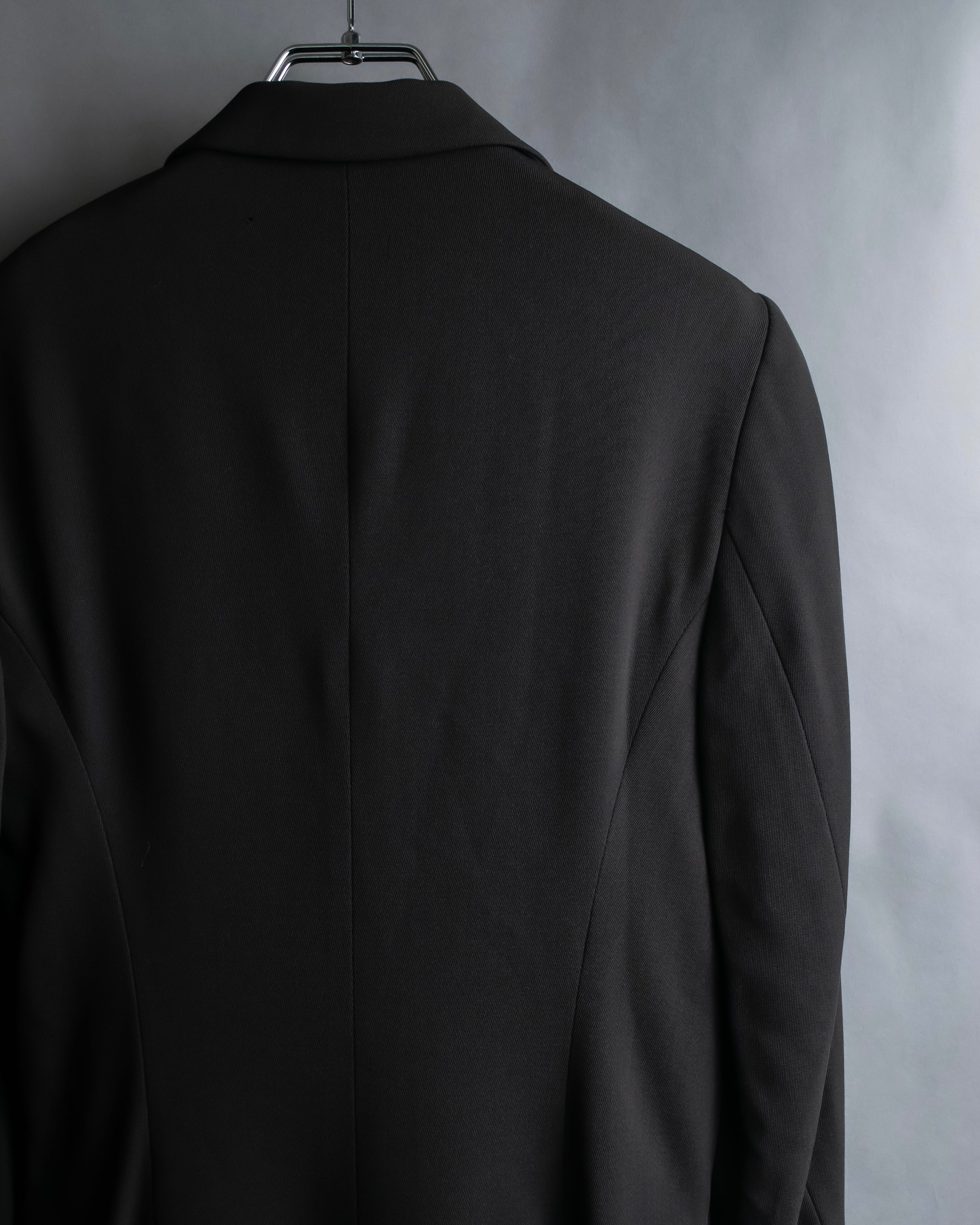 "Jil Sander+" Peaked label minimalist design tailored coat