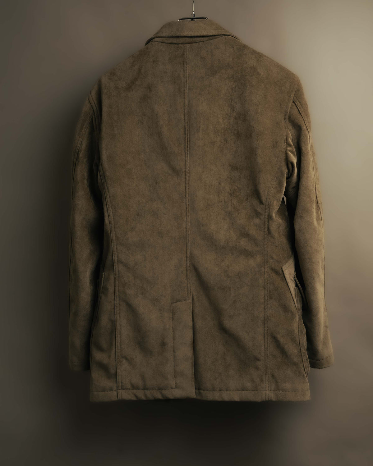 “GIORGIO ARMANI” 90’s-00’s Suede-effect multi-pocket tailored field jacket