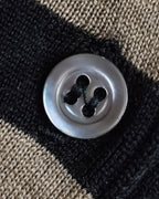 "GIANFRANCO FERRE" Striped contrast collar knit polo