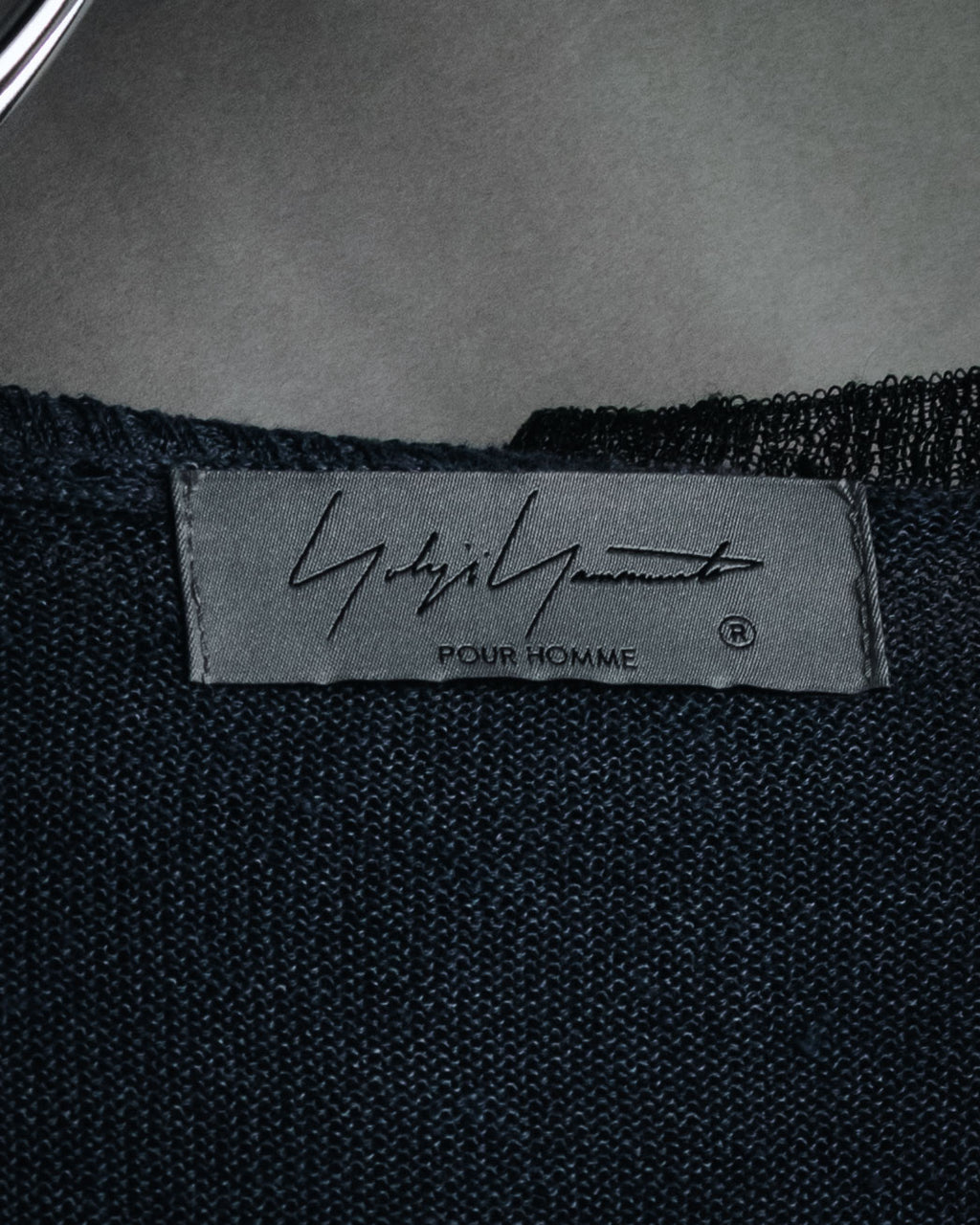 "Yohji Yamamoto POUR HOMME" 24SS layered sheer knit pullover