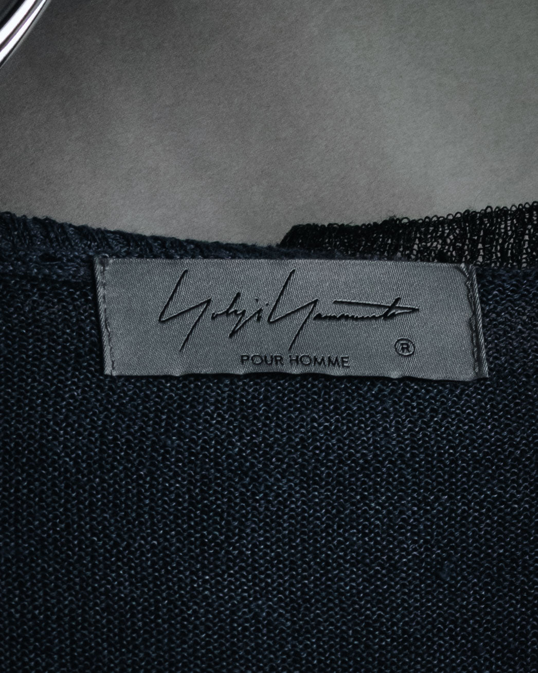 "Yohji Yamamoto POUR HOMME" 24SS layered sheer knit pullover