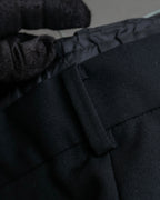 "sacai" Satin line design tapered slacks