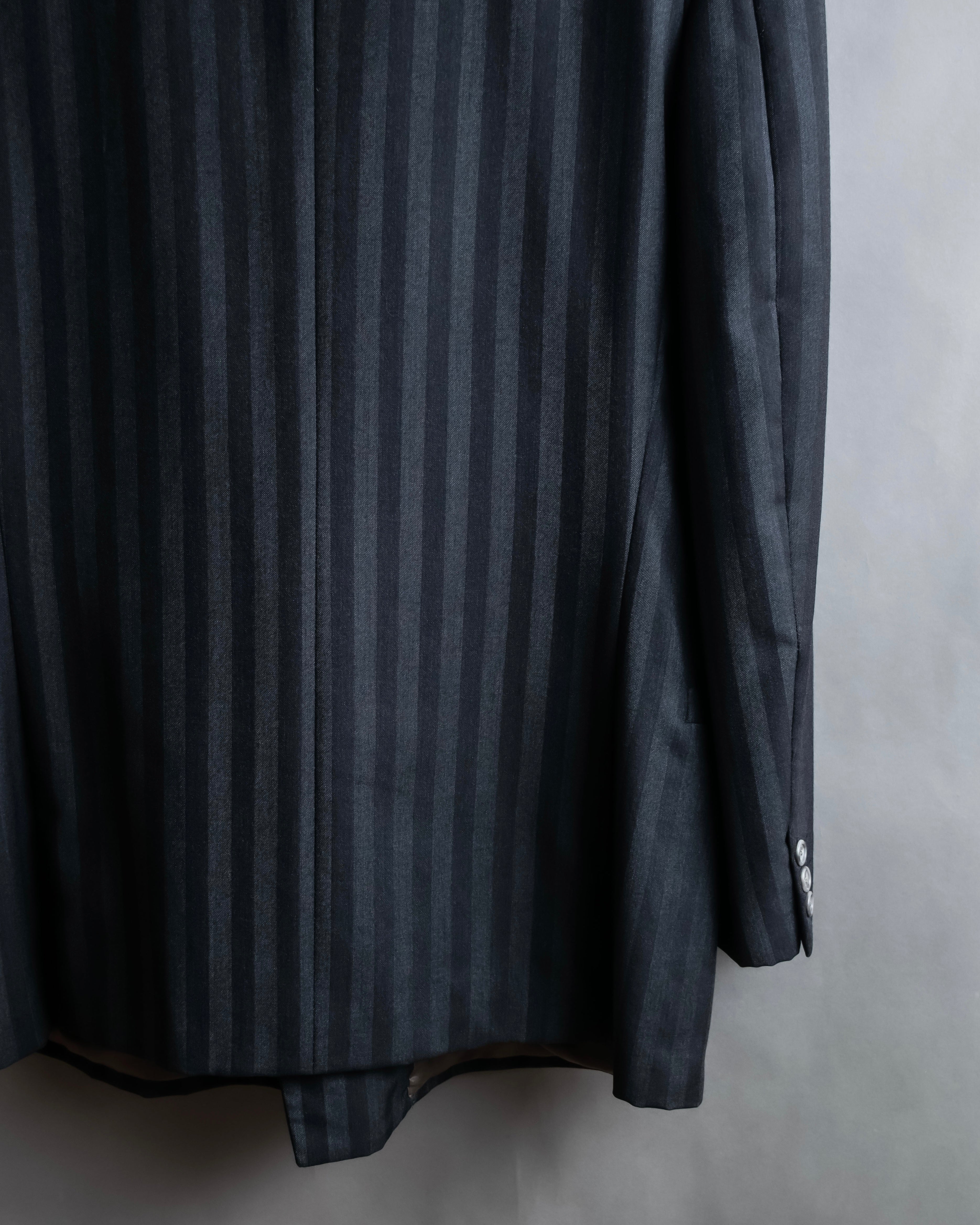 "GIANNI VERSACE" Striped classical tailored jacket