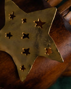 "KENZO" Star motif gold brooch