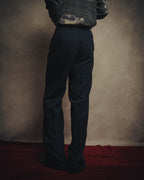 -MOOD MILLÉSIMES- 80’s-90’s black wool intuck wide trousers