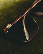 "Yves Saint Laurent" 80's Oversized tortoiseshell square sunglasses