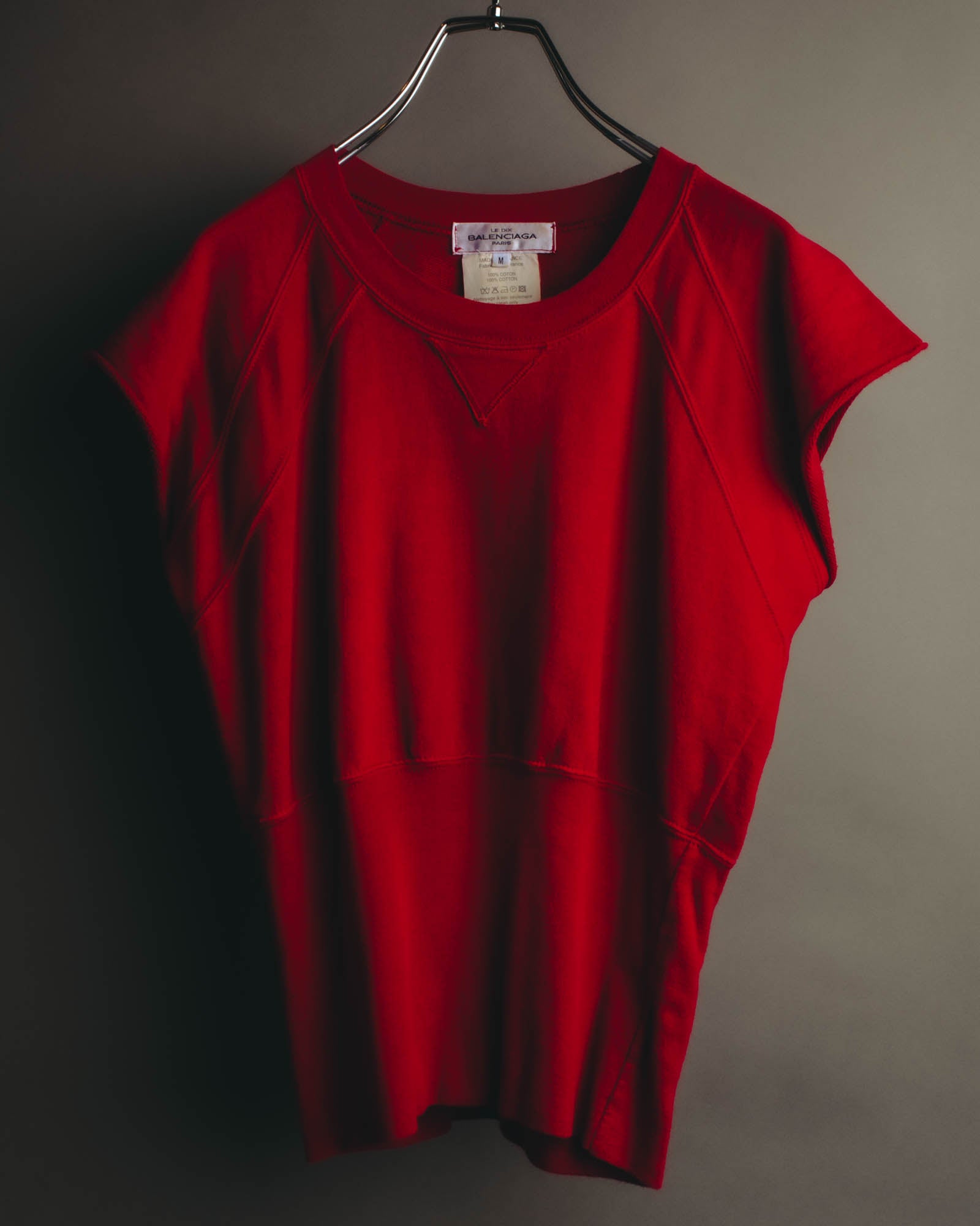 "BALENCIAGA" 00's Sleeveless cotton sweatshirt