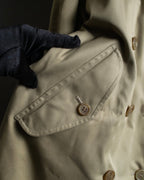 "BURBERRYS" Military detail long trench coat