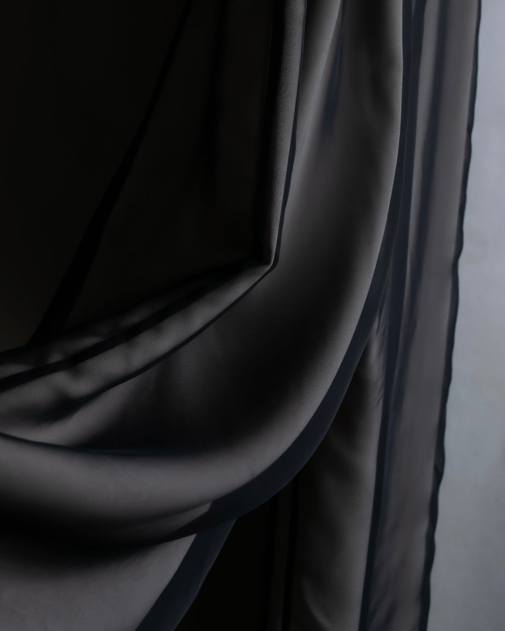 "LANVIN en Bleu" Sheer layered sarouel wide pants