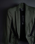 "MCQ Alexander McQueen" Lace-up panel design shaped jacket