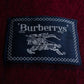 "BURBERRYS" Burgundy color check pattern large muffler