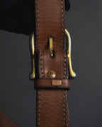 "CELINE" 80’s macadam canvas shoulder bag