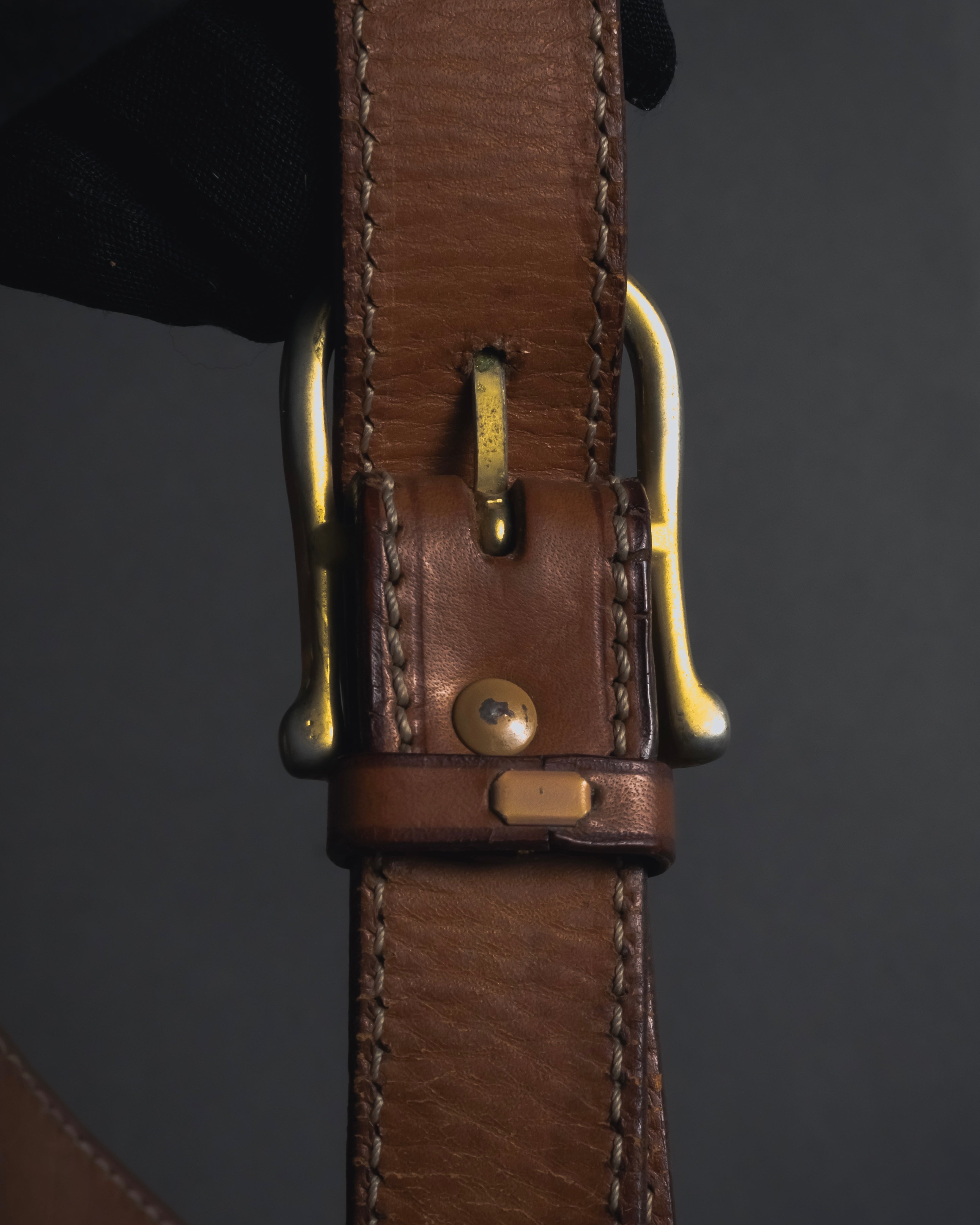 "CELINE" 80’s macadam canvas shoulder bag