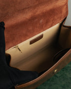 “Catsbro” 00’s-10’s Patinated equestrian leather handbag