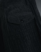 –SPECIAL– "ISSEY MIYAKE MEN" 98AW garment-pleated cotton tailoring set-up