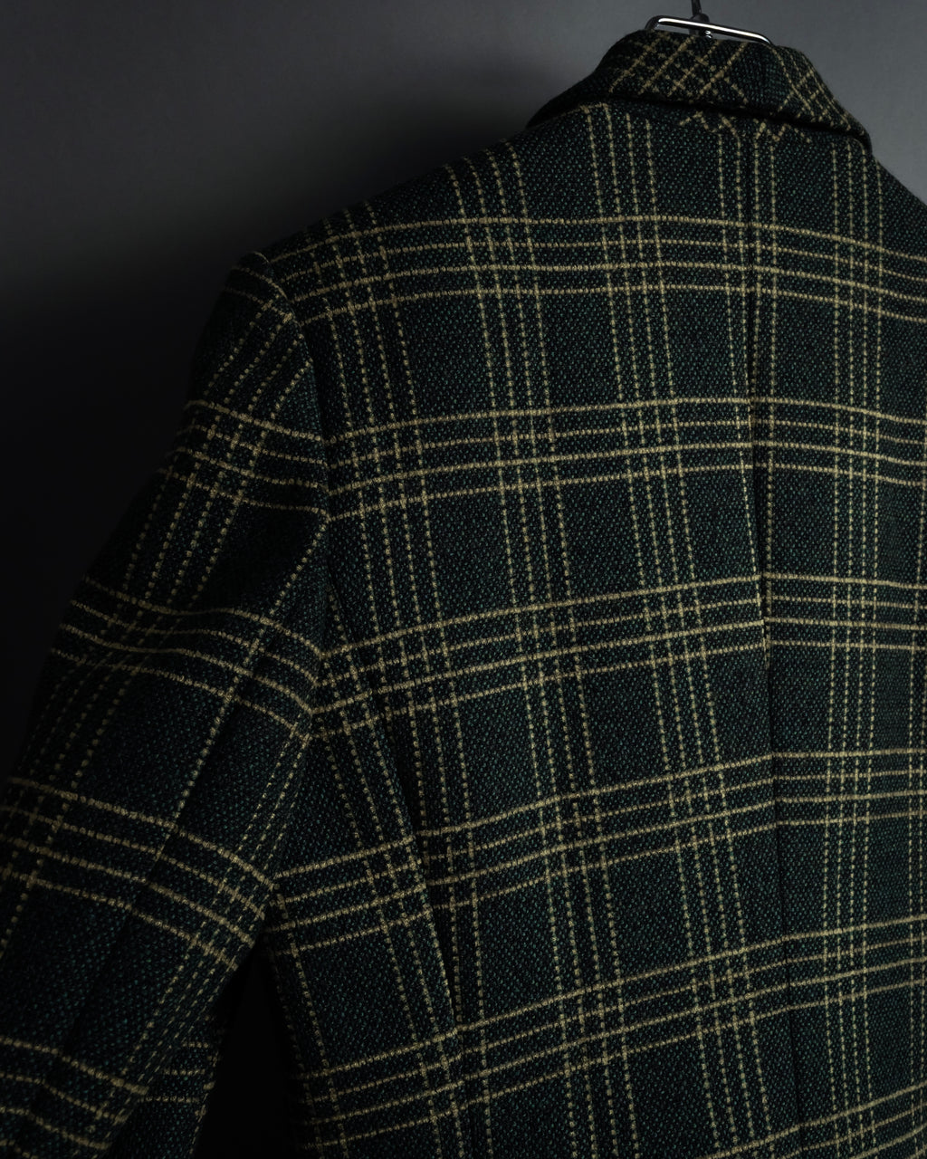 "Christian Dior" Windowpane check tailored jacket
