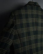 "Christian Dior" Windowpane check tailored jacket