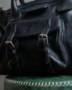 "Chloe" Out pocket detail leather Edith bag