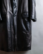 "GIANFRANCO FERRE" Oversized lamb leather chester coat