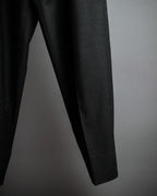 "HUGO BOSS" Fine-gauge wool khaki gray set up