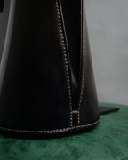 “Salvatore Ferragamo” 90’s-00’s glossy gancini shoulder bag