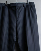 "LOUIS VUITTON" 2 button relaxed tailored jacket & no tuck tapered slacks set up