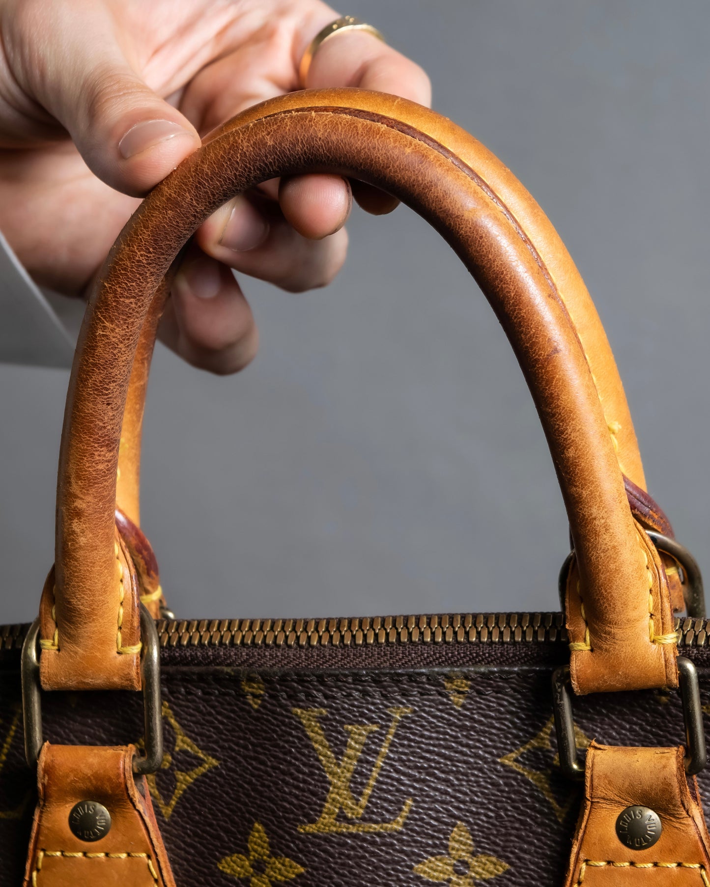 "LOUIS VUITTON" Alma series monogram pattern one handle bag