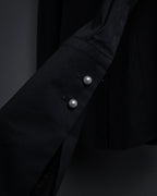 “BURBERRY” Tuxedo bib detail dress shirt