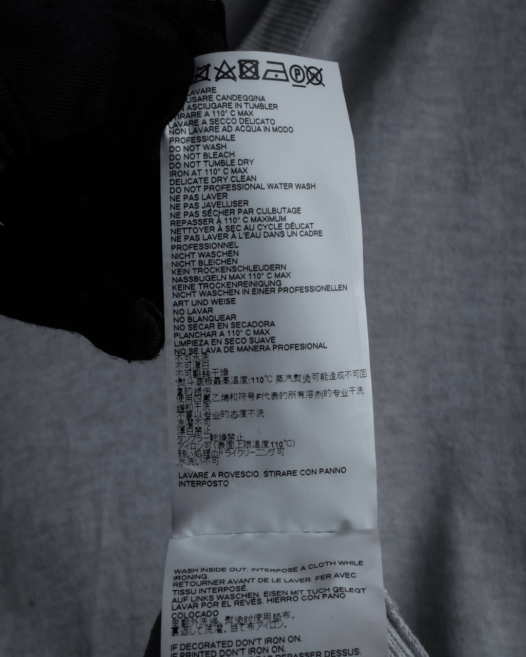 "Maison Margiela" 18SS elbow patch cotton v-neck knit