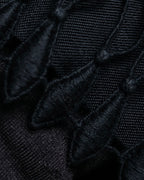 "LIMI feu" Knitted lace design belted sleeveless dress