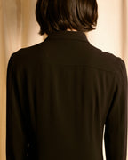 "Max Mara" 90's Refined design long shirt dress