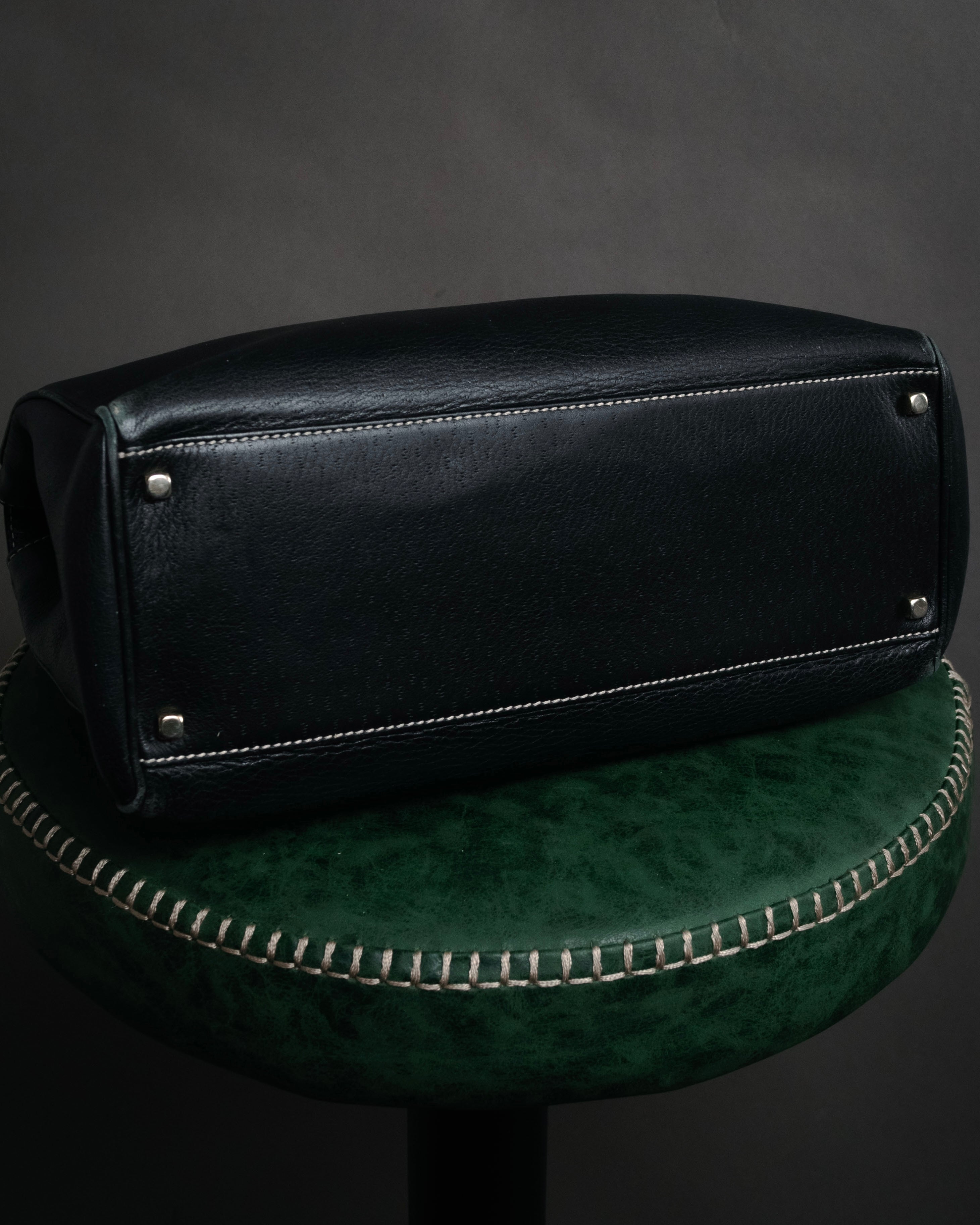 “Salvatore Ferragamo” 90's–00's Gancini leather handbag