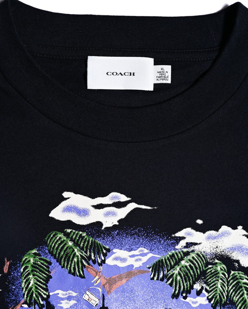 COACH/ “Rexy 10th Birthday Jungle Relaxed T-Shirt” Navy
